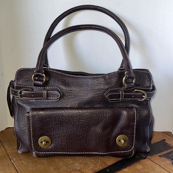 Vintage Sondra Roberts Pebbled Leather Handbag - Picture 2 of 9